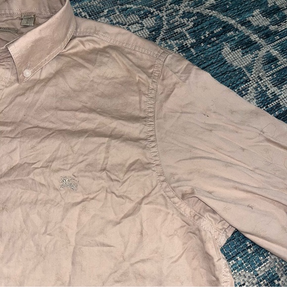 •Burberry• Logo Embroidered Button-Down Shirt - Picture 9 of 12